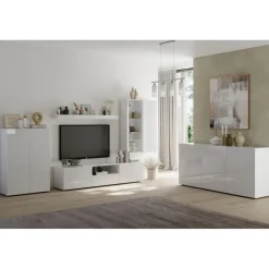 3S. x Home Meuble TV en Panneau de particules New