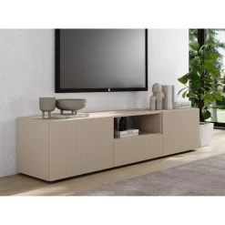 3S. x Home Meuble TV en Panneau de particules Bois blanc Online