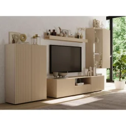 3S. x Home Meuble TV en Panneau de particules Bois blanc Online