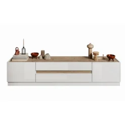 3S. x Home Meuble TV FANTASY blanc laqué Clearance