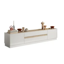 3S. x Home Meuble TV FANTASY blanc laqué Clearance