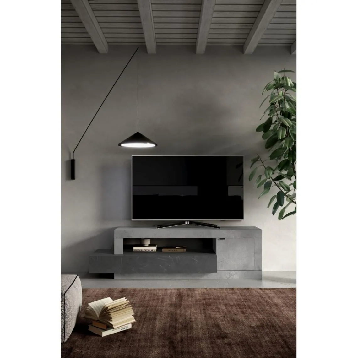 3S. x Home Meuble TV FREEDOM 1 porte 1 tiroir Hot