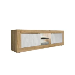 3S. x Home Meuble TV grande 2 portes sans éclairage Hot