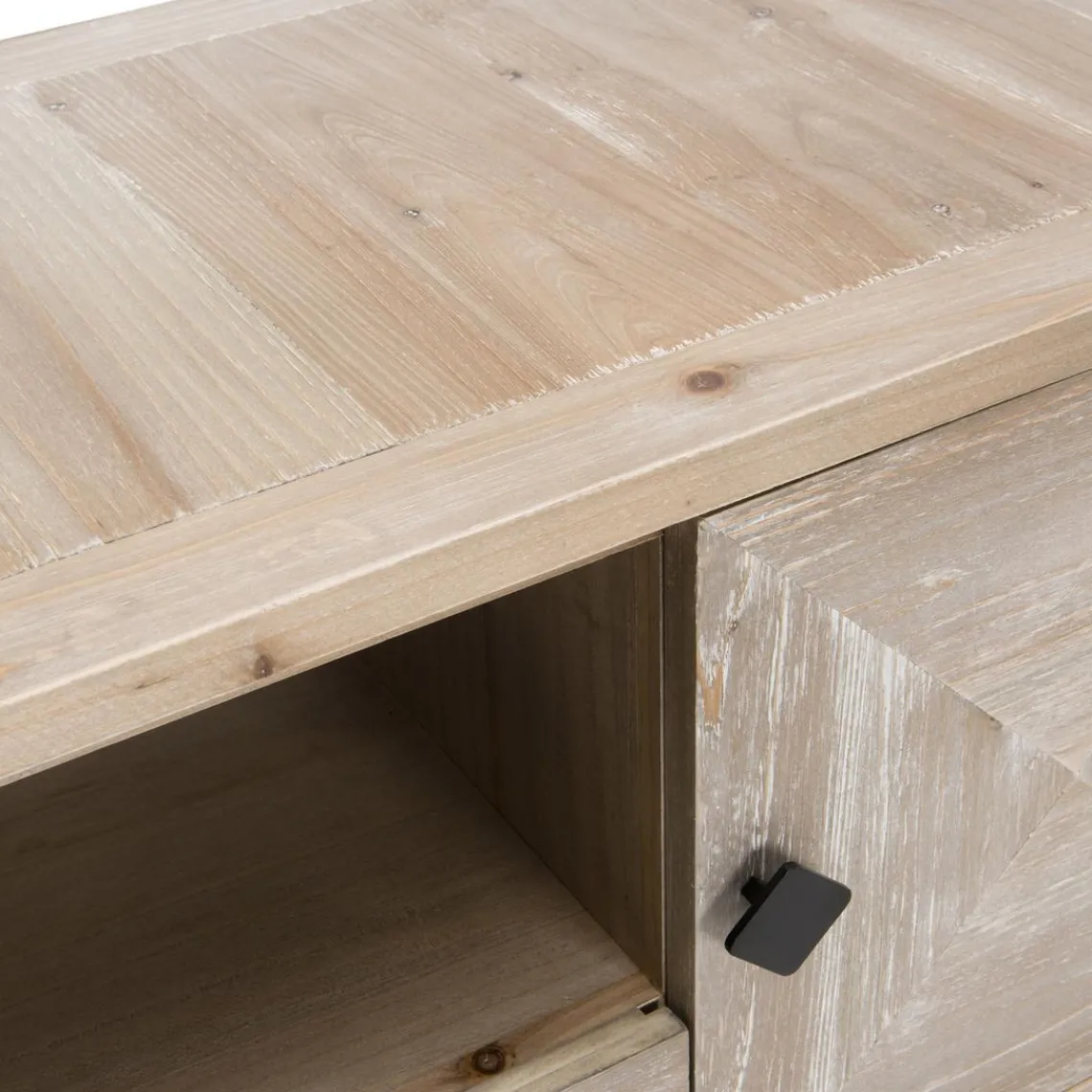 Macabane Meuble Tv MANDY Scandi 2 Portes 1 Tiroir 1 Niche Online