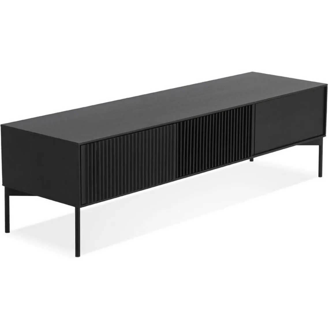 ALTEREGO Meuble TV Noir ACONIT New