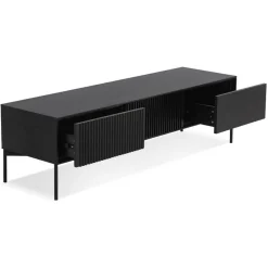 ALTEREGO Meuble TV Noir ACONIT New