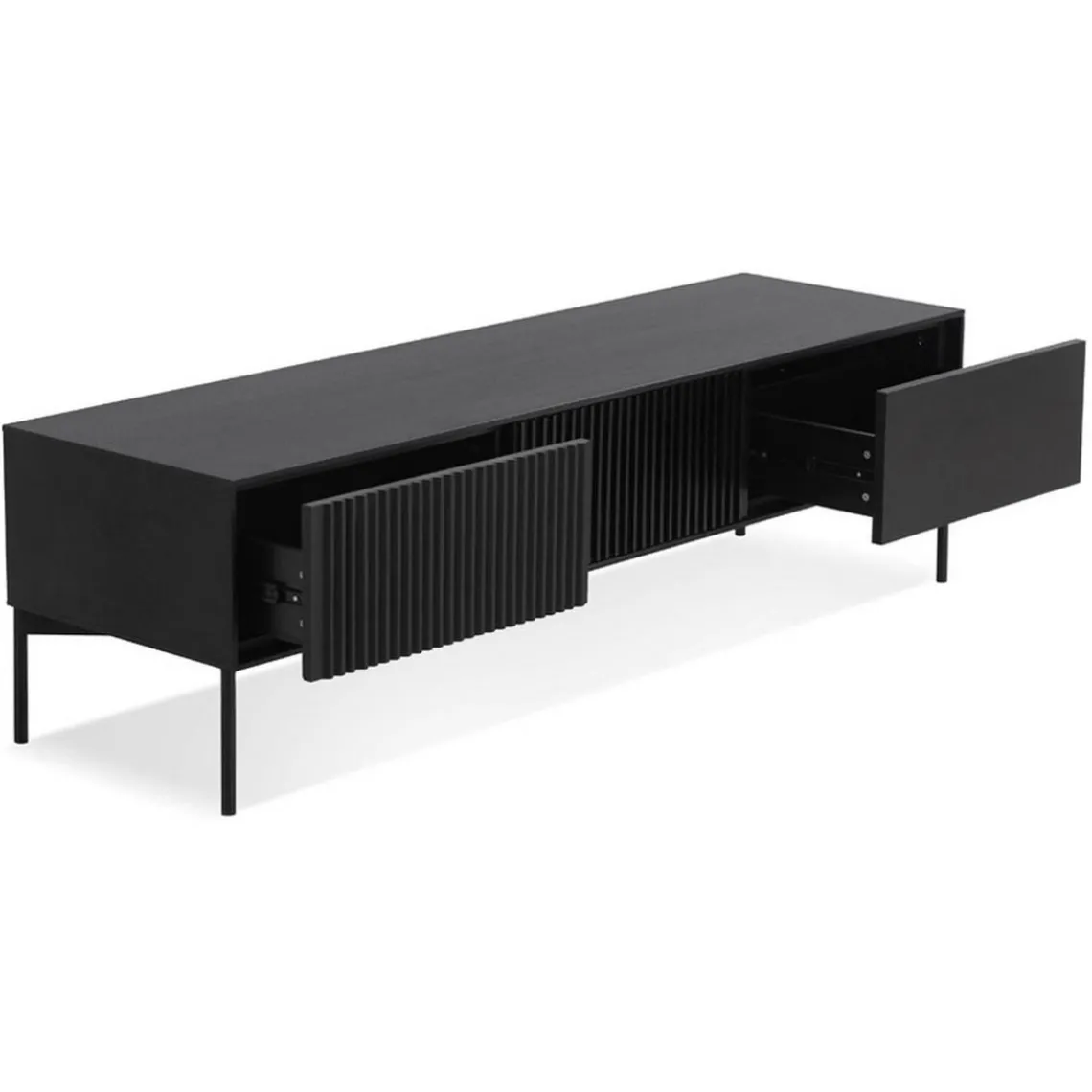 ALTEREGO Meuble TV Noir ACONIT New