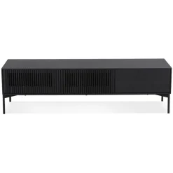 ALTEREGO Meuble TV Noir ACONIT New