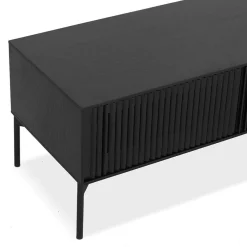 ALTEREGO Meuble TV Noir ACONIT New