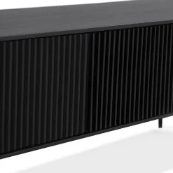 ALTEREGO Meuble TV Noir ACONIT New