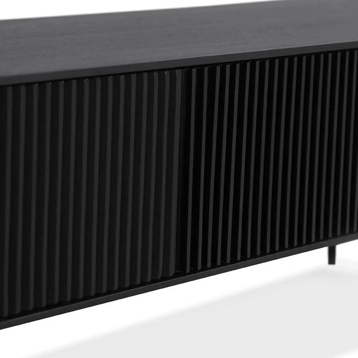 ALTEREGO Meuble TV Noir ACONIT New