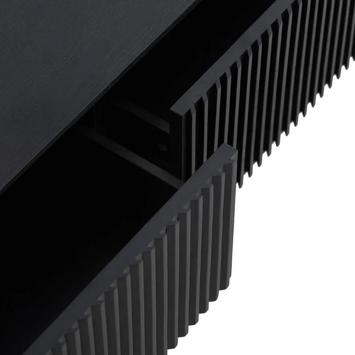 ALTEREGO Meuble TV Noir ACONIT New