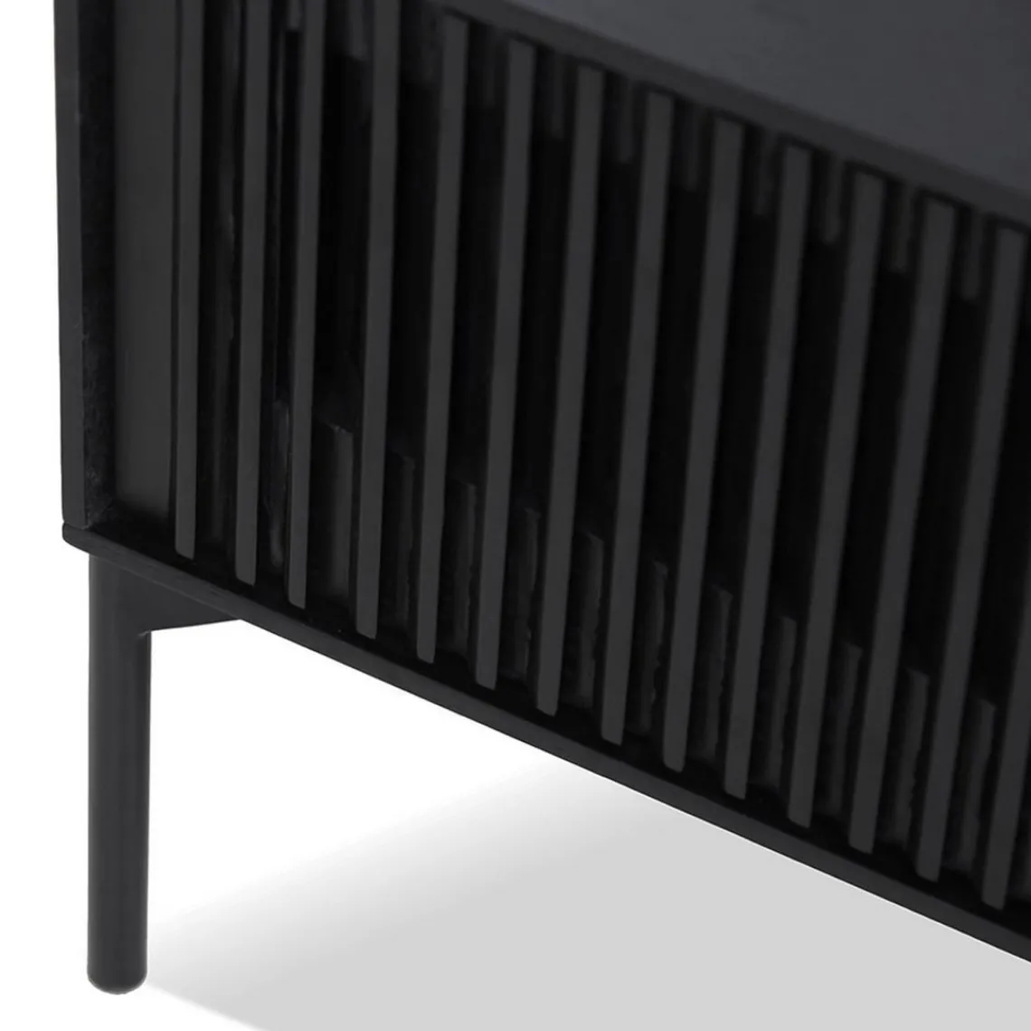 ALTEREGO Meuble TV Noir ACONIT New