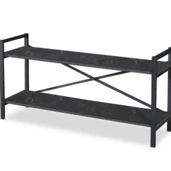 3S. x Home Meuble TV style industriel MARCADET 120cm Noir New