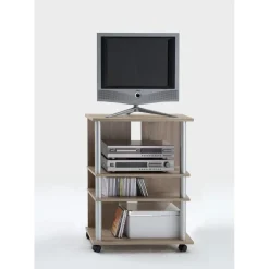 3S. x Home Meuble TV VARIANT 7 4 plateaux sur roulettes Best