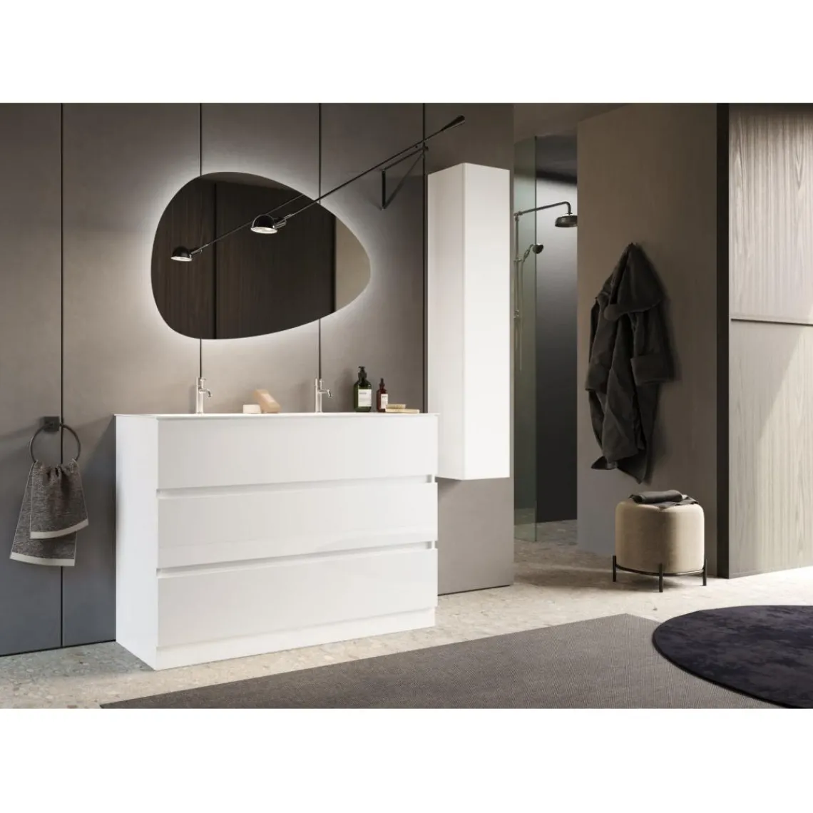 3S. x Home Miroir avec système led retroeclairé L92 cm Outlet