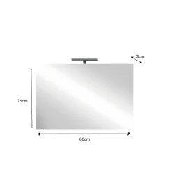 3S. x Home Miroir avec led Largeur 80 cm Clearance