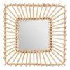 3S. x Home Miroir carré en rotin 40x40 beige