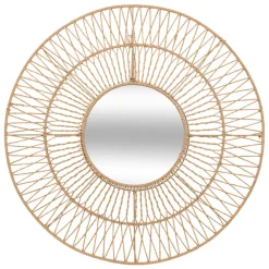 3S. x Home Miroir corde Millie Beige Sale