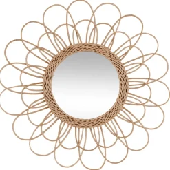 3S. x Home Miroir Fleur en Rotin D56 Best