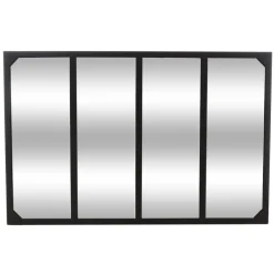 3S. x Home Miroir métal lola noir 116X76 Sale