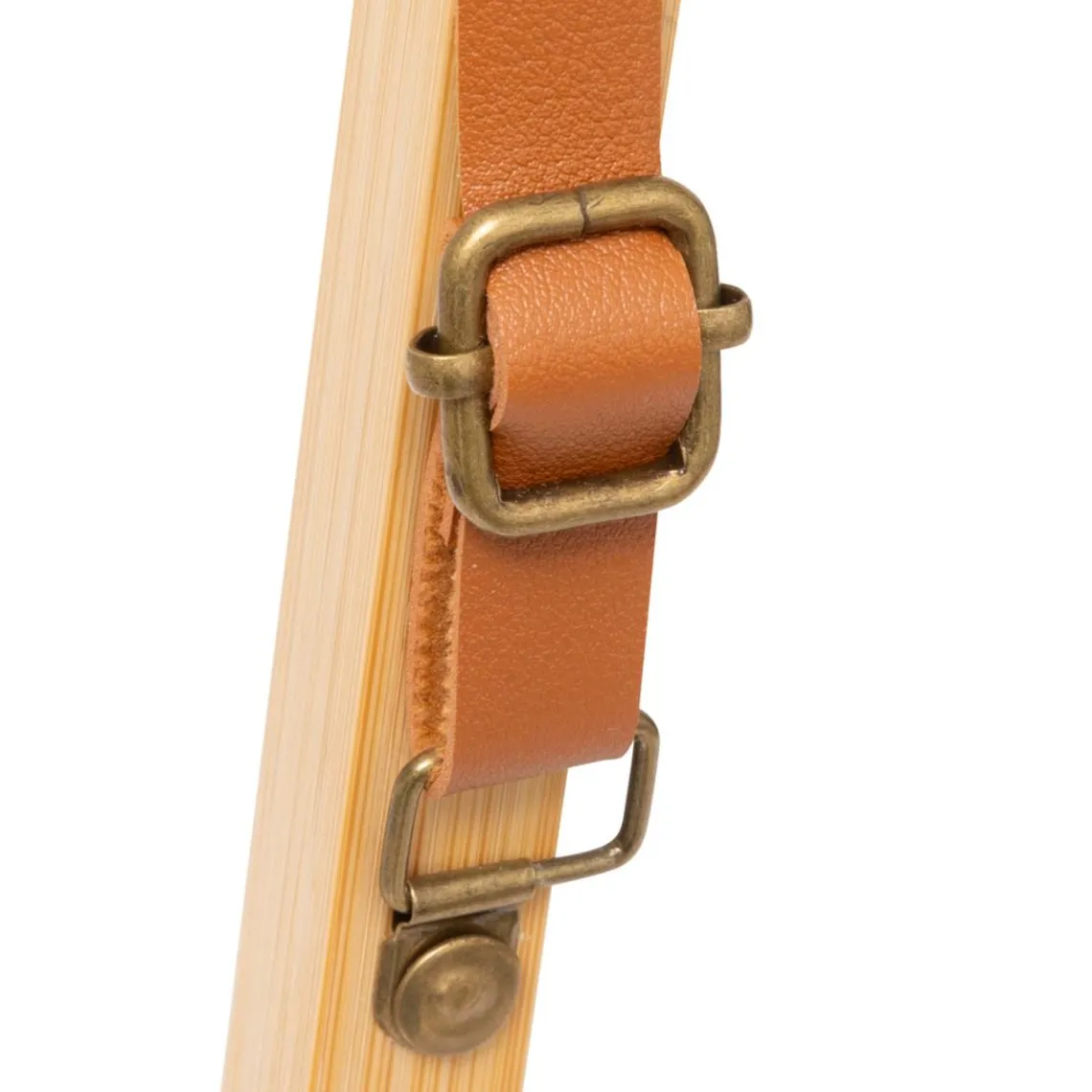 3S. x Home Miroir mural avec lanière en cuir Discount