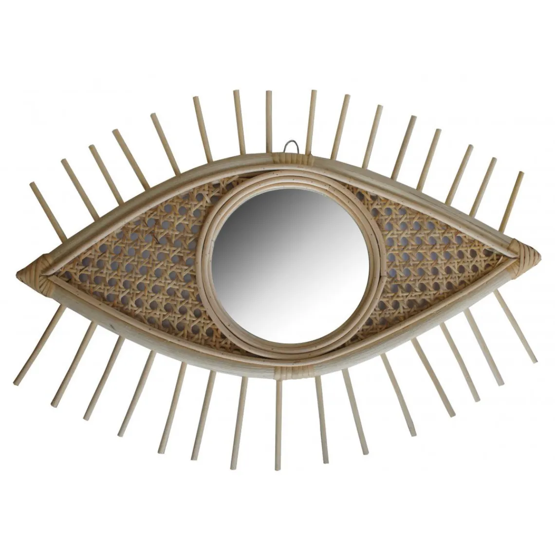 3S. x Home Miroir Oval Oeil 49X35 - Rotin Clearance