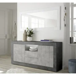 3S. x Home Miroir rectangulaire AMALFI laqué blanc brillant