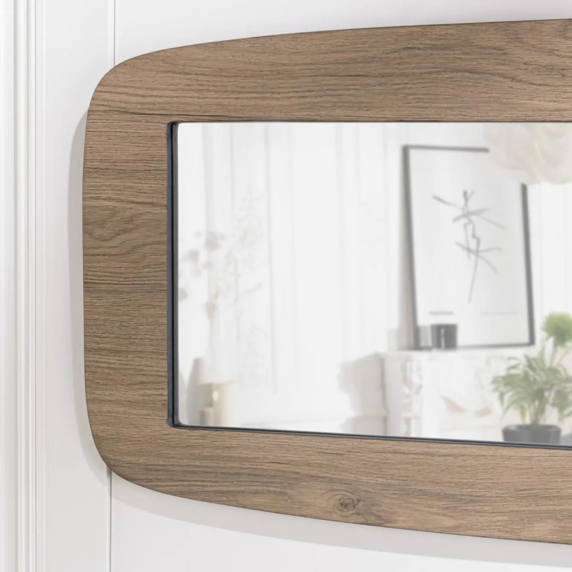 Macabane Miroir rectangulaire angles arrondis couleur mocha JULIA Hot