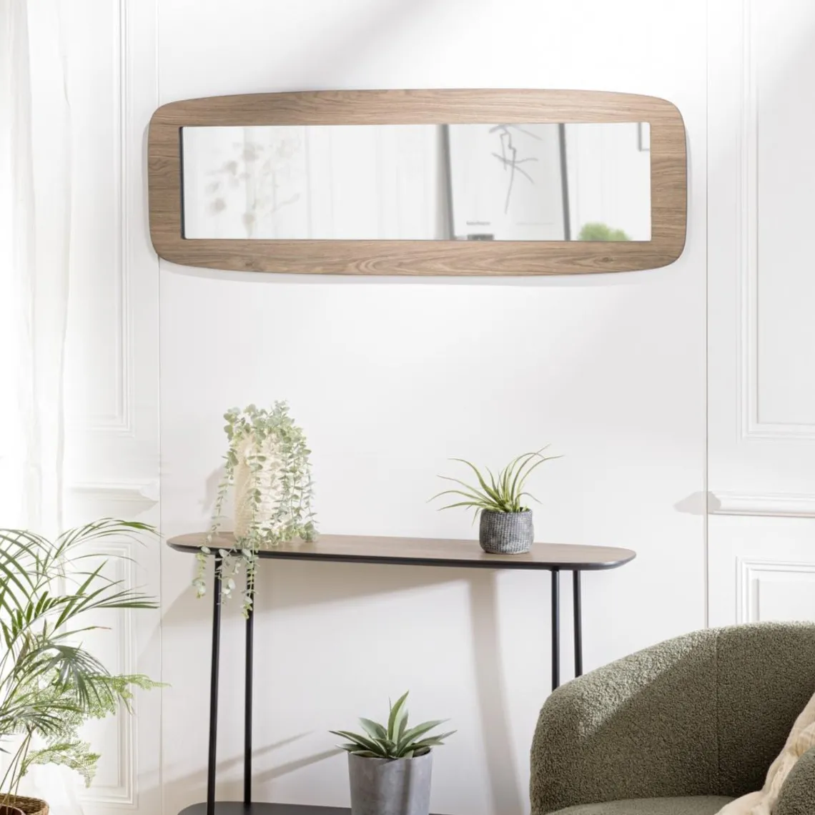 Macabane Miroir rectangulaire angles arrondis couleur mocha JULIA Hot