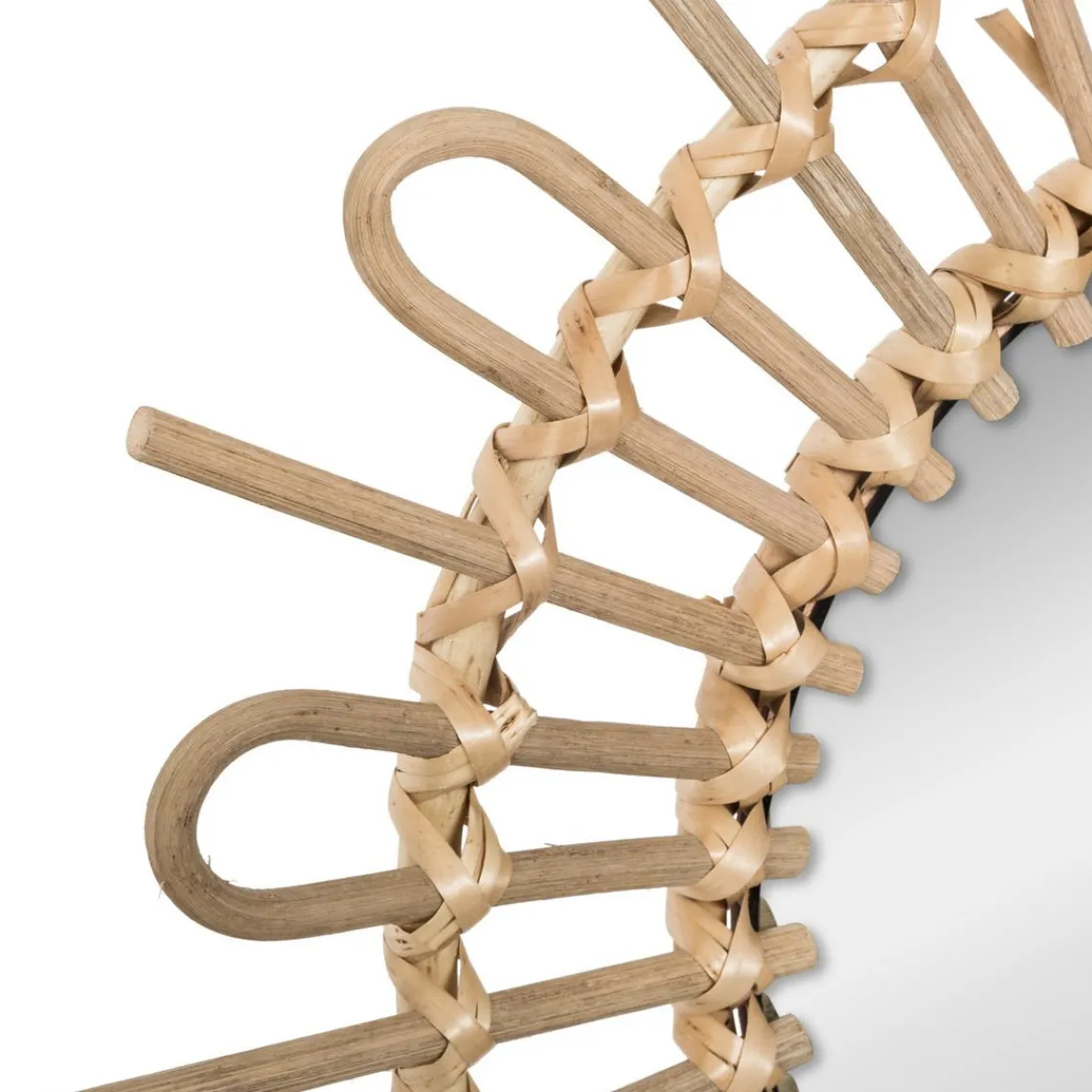 3S. x Home Miroir Rotin Soleil Diamètre 50 Best