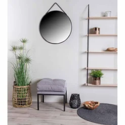 House Nordic Miroir TRAPANI Noir Hot