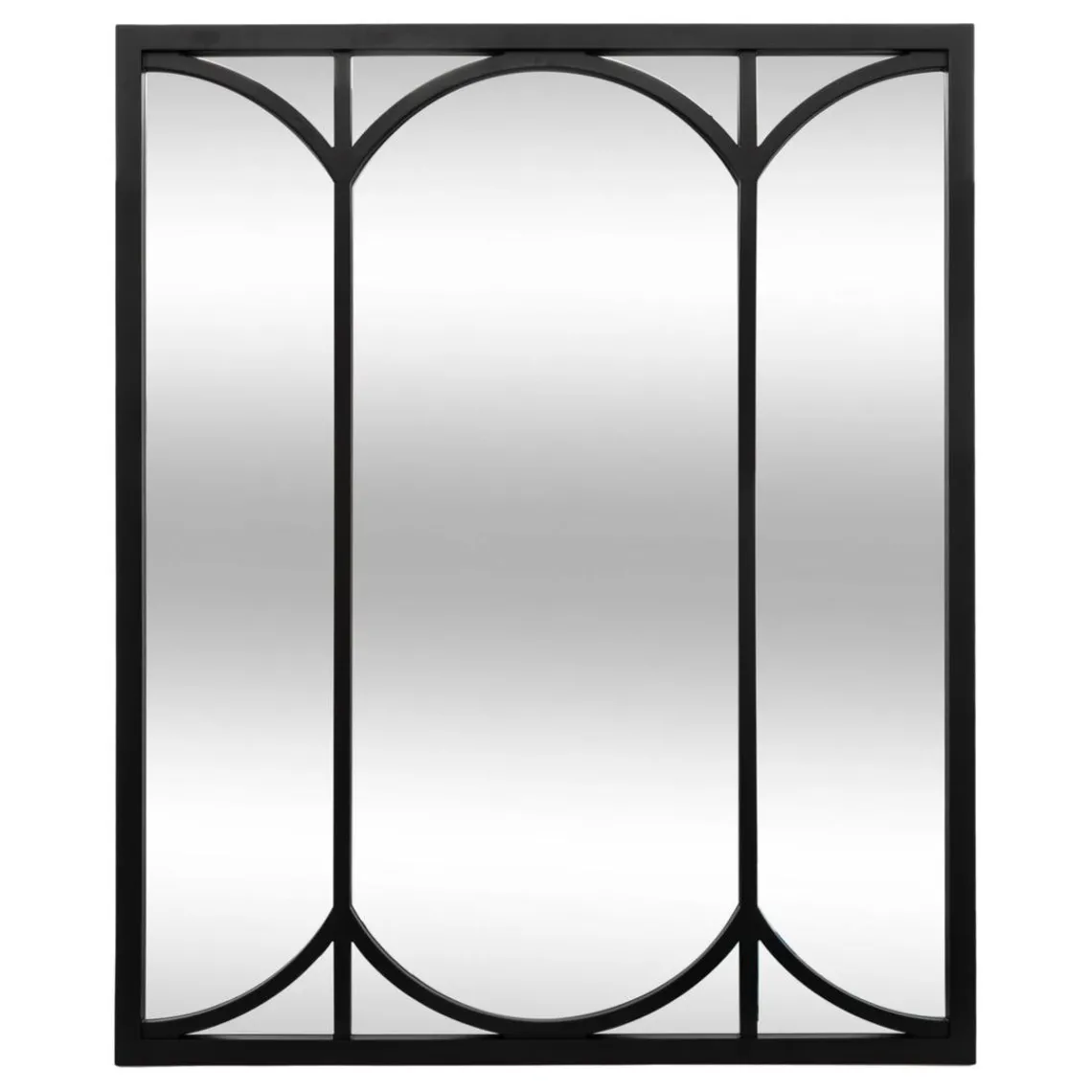 3S. x Home Miroir verrière Fiona Noir Clearance