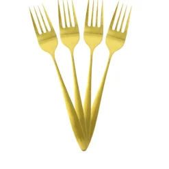 3S. x Home Ménagère 16 couverts Doré New