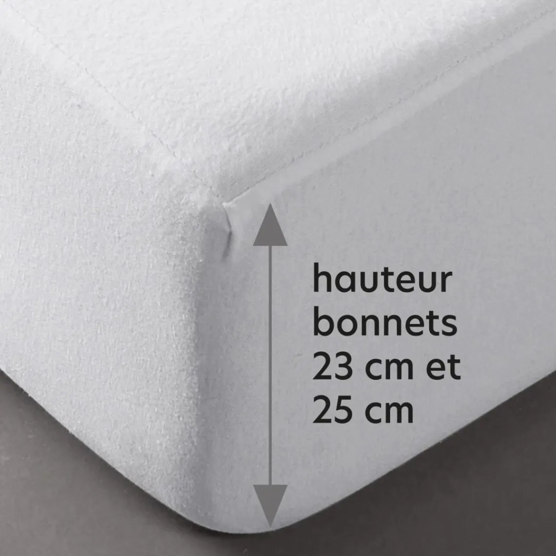 Becquet Molleton protege matelas blanc New