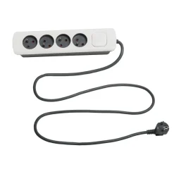 3S. x Home Multiprise 4 Terre 1,5 M IP20 Hot