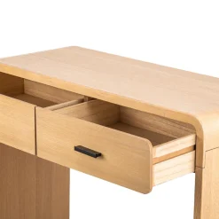 3S. x Home Nordlys - Console Table Scandinave en Bois avec 2 Tiroirs Discount