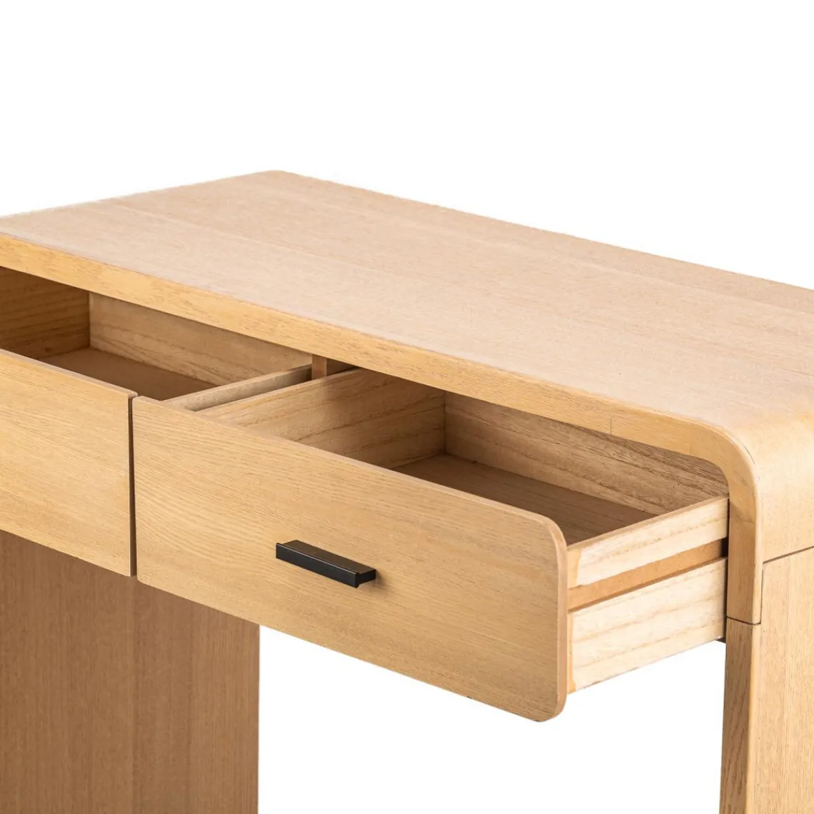 3S. x Home Nordlys - Console Table Scandinave en Bois avec 2 Tiroirs Discount