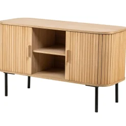 3S. x Home Nordlys - Meuble TV Scandinave Bois Massif 2 Portes Online