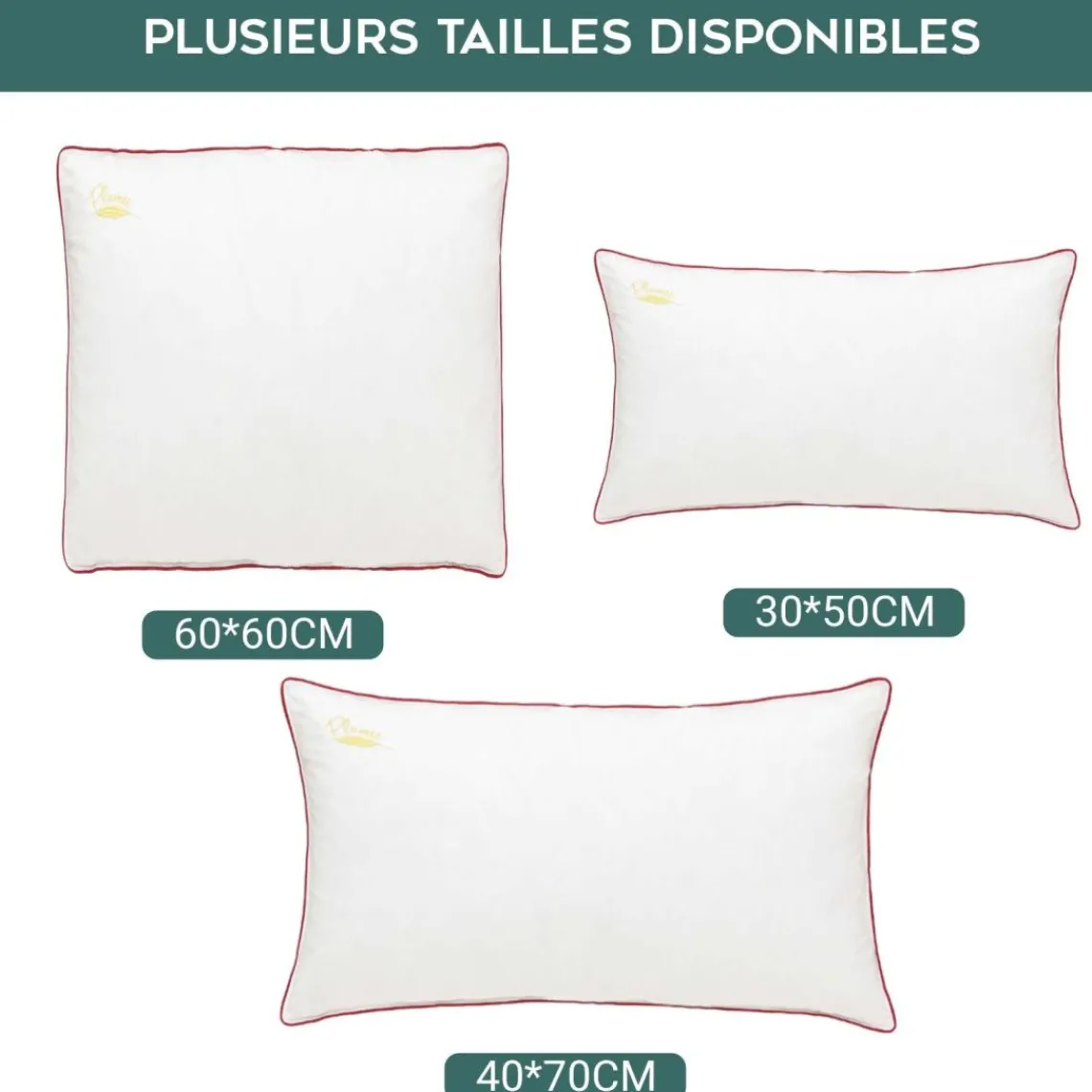 SAMPUR Oreiller 100% plume Discount