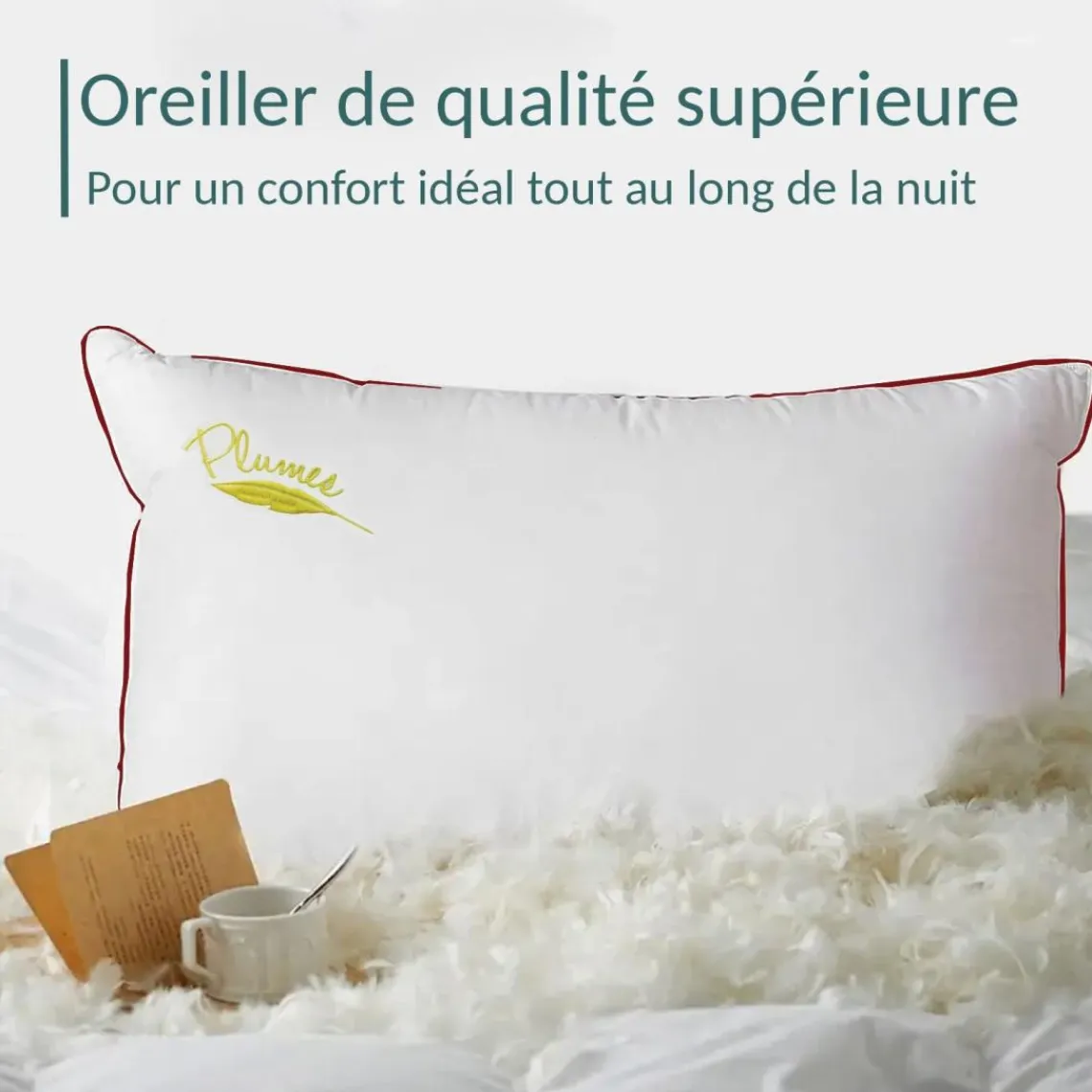 SAMPUR Oreiller 100% plume Discount