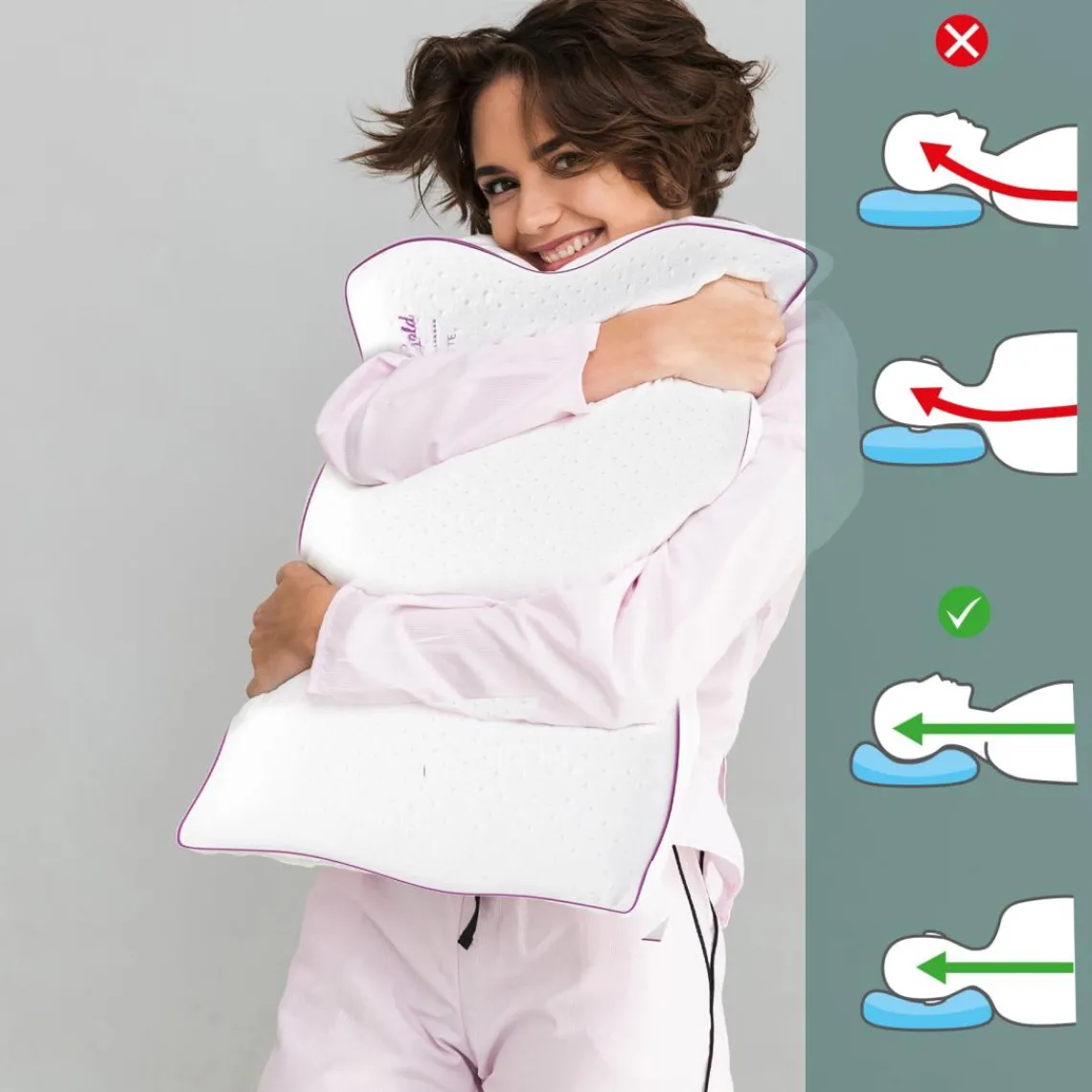 SAMPUR Oreiller bonne fete en mousse Sale