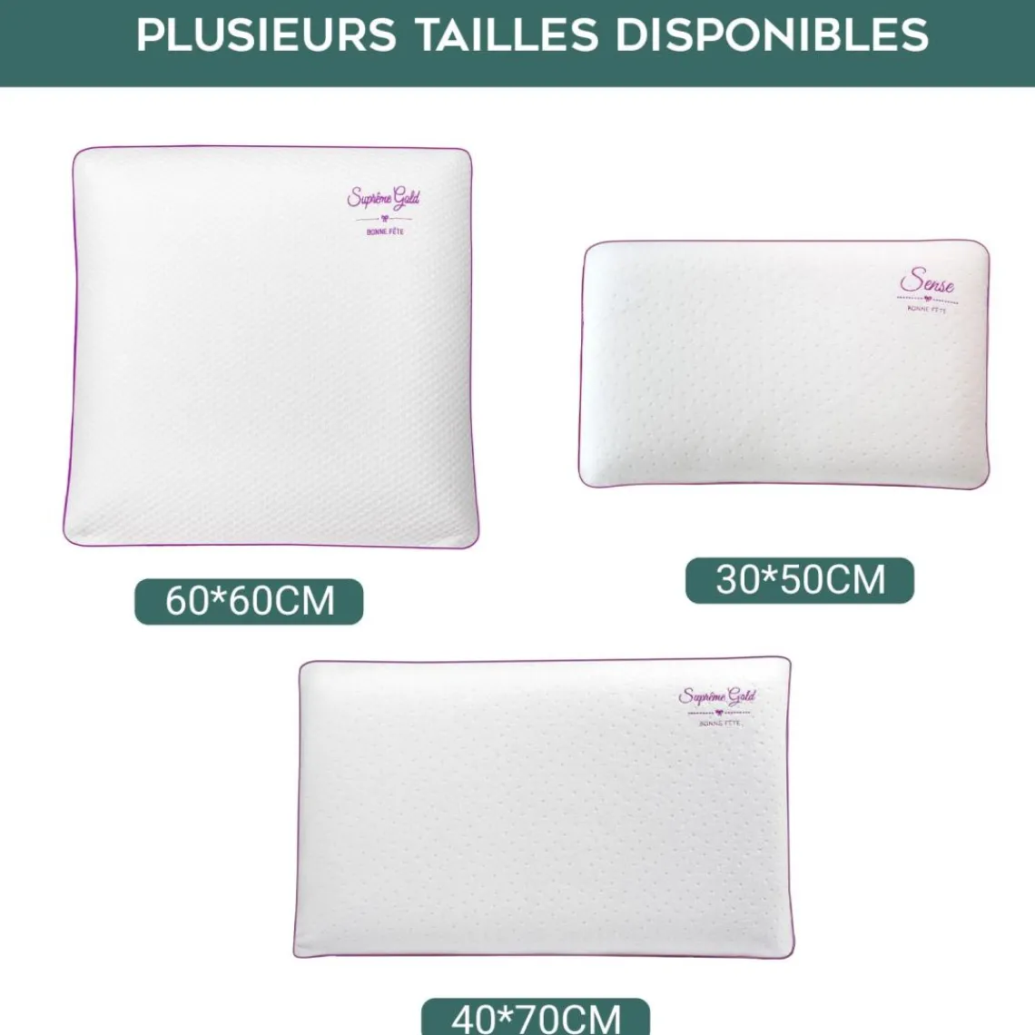 SAMPUR Oreiller bonne fete en mousse Sale