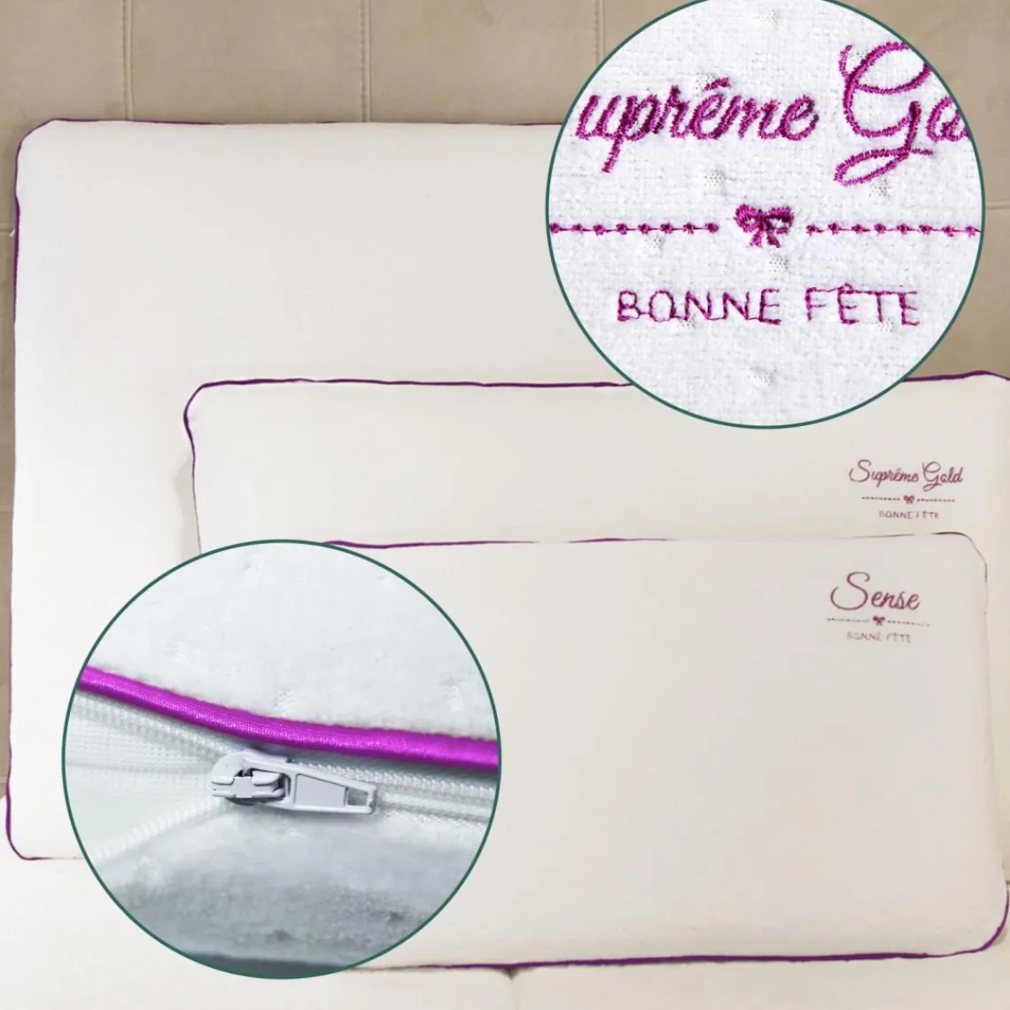 SAMPUR Oreiller bonne fete en mousse Sale