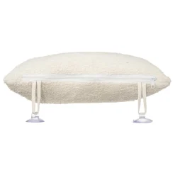 3S. x Home Oreiller de bain coton fixation ventouse