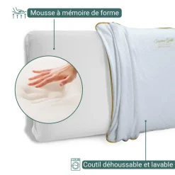 SAMPUR Oreiller gold collection en mousse Outlet