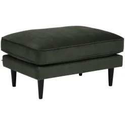 3S. x Home Ottoman Candice en velours gris Hot
