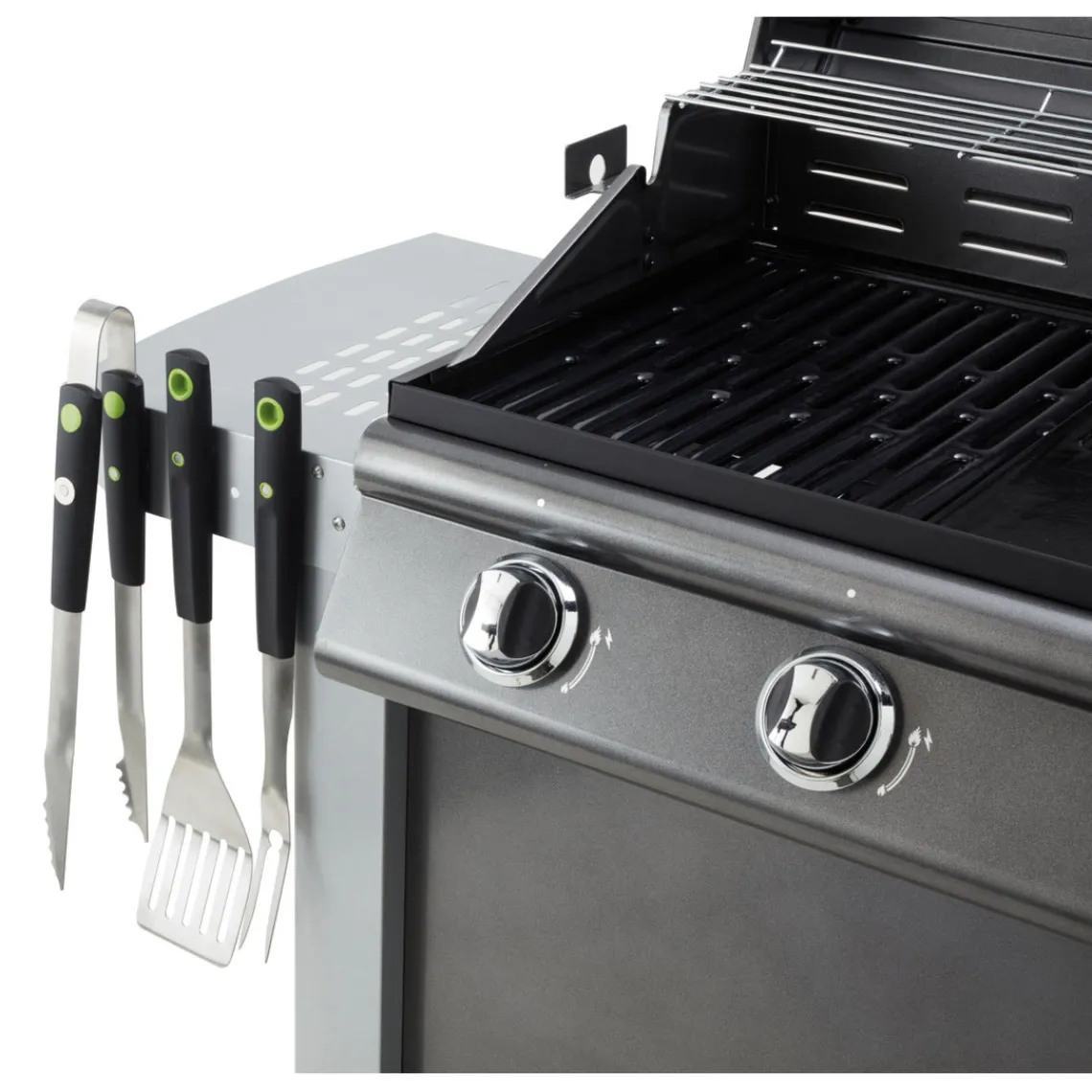 Cook'In Garden Pack Barbecue gaz Américain FIDGI 3 brûleurs et Housse avec Coffret 3 pièces aimantés Clearance