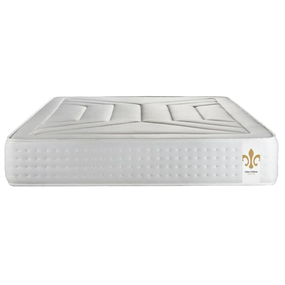 LITIER DELUXE Pack Le Vingt-Quatre double sommiers Gris Best