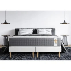 LITIER DELUXE Pack Le Vingt-Six double sommiers Blanc New